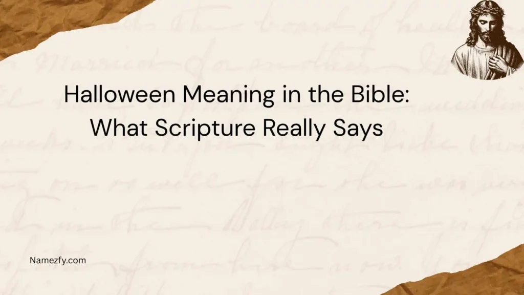 Halloween Meaning in the Bible