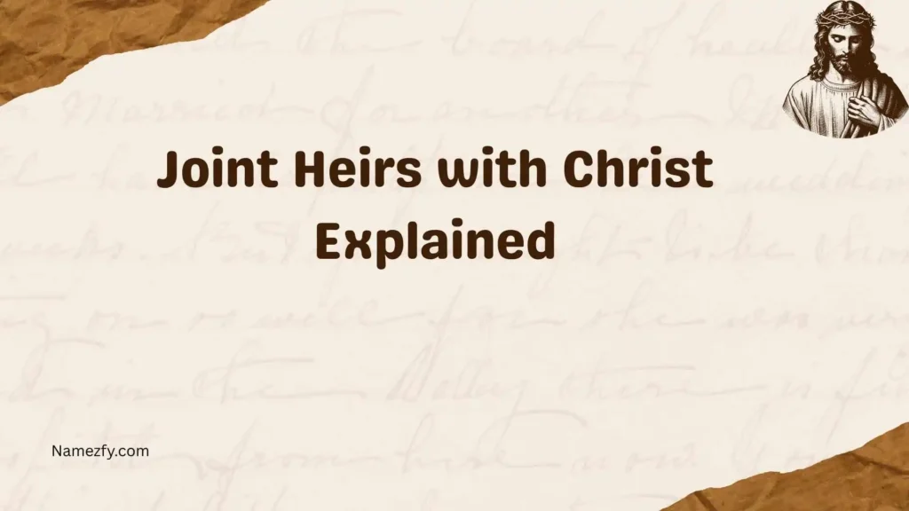 Joint Heirs with Christ Explained