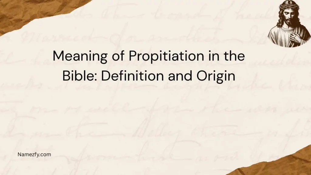 Meaning of Propitiation in the Bible