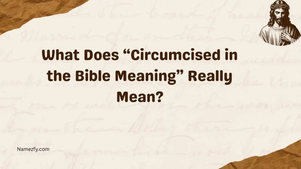 What Does “Circumcised in the Bible Meaning”