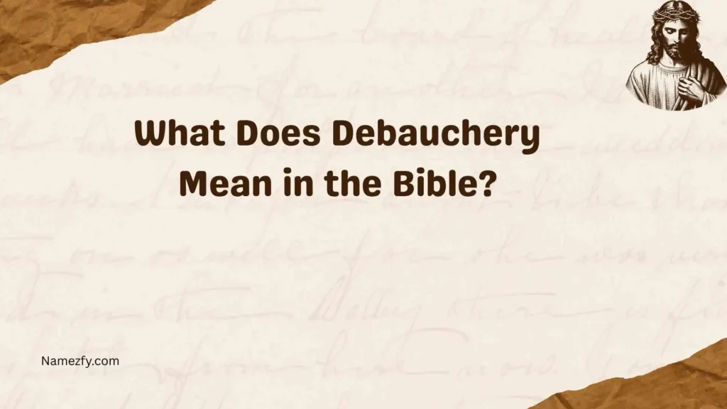 What Does Debauchery Mean in the Bible