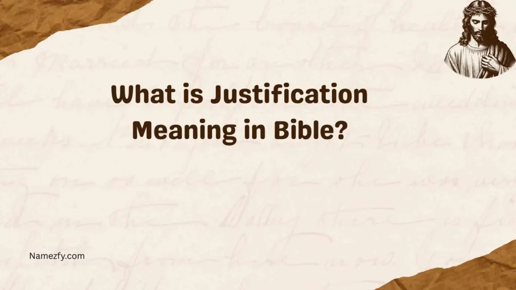 What is Justification Meaning in Bible