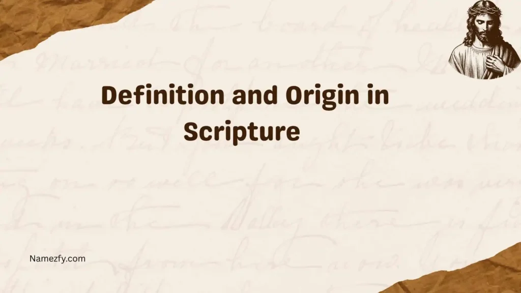 Definition and Origin in Scripture