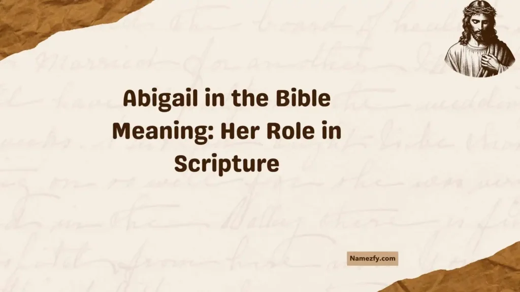 Abigail in the Bible Meaning