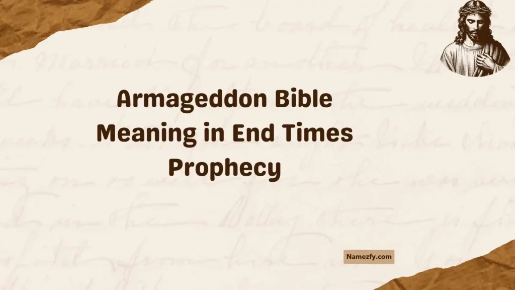 Armageddon Bible Meaning in End Times Prophecy