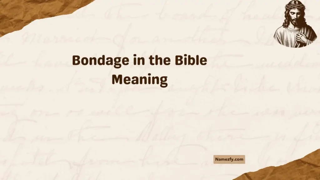 Bondage in the Bible Meaning