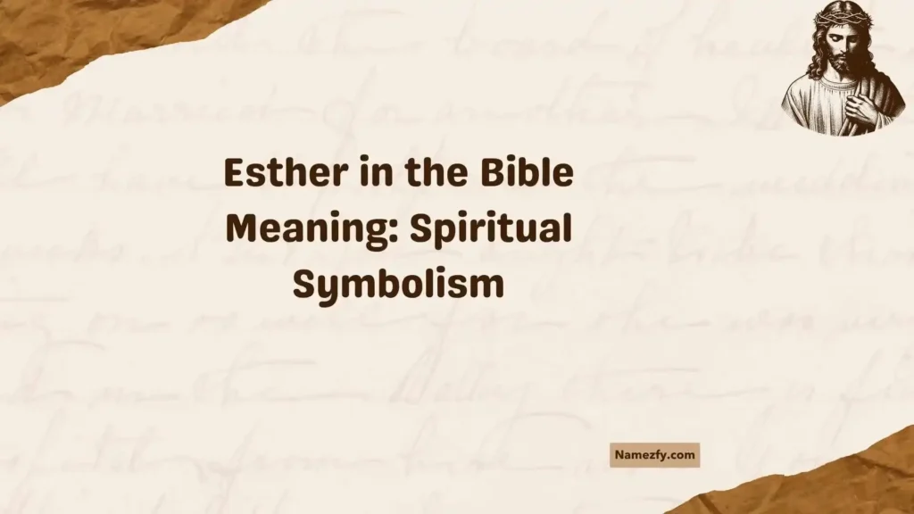 Esther in the Bible Meaning