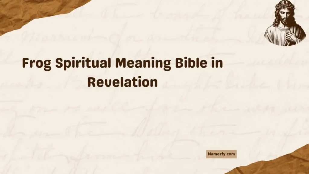 Frog Spiritual Meaning Bible in Revelation