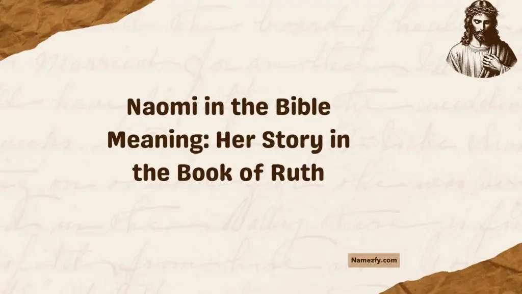 Naomi in the Bible Meaning
