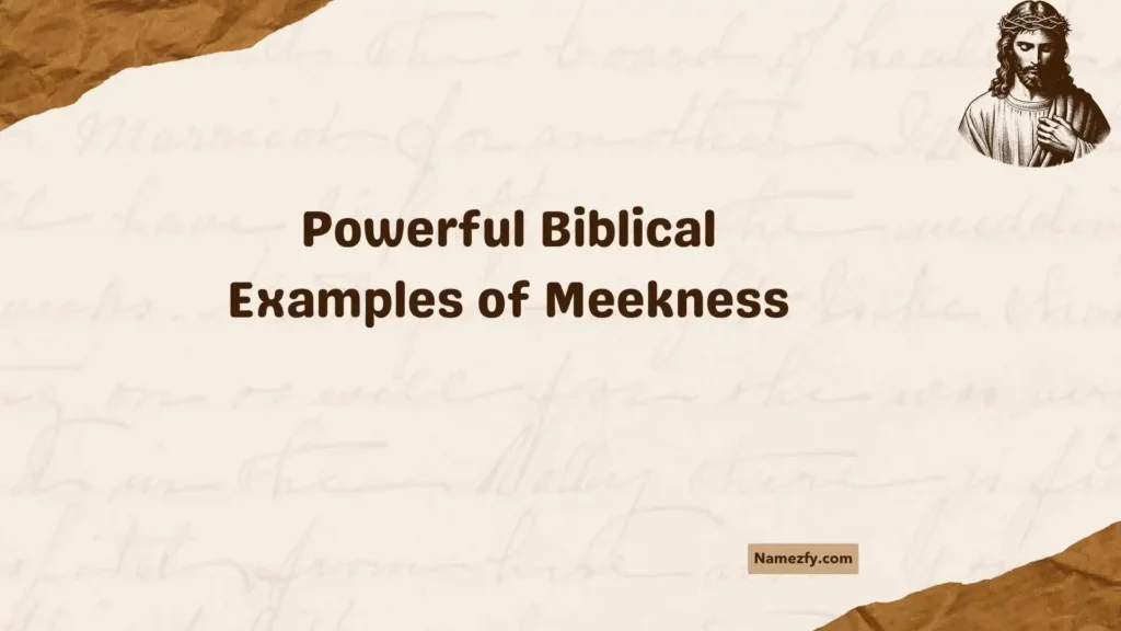 Powerful Biblical Examples of Meekness
