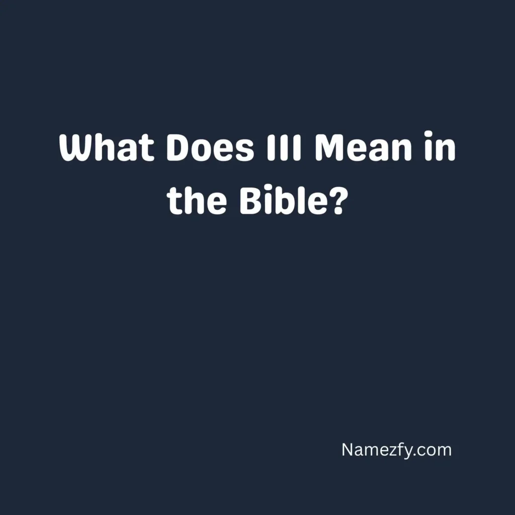 What Does 111 Mean in the Bible