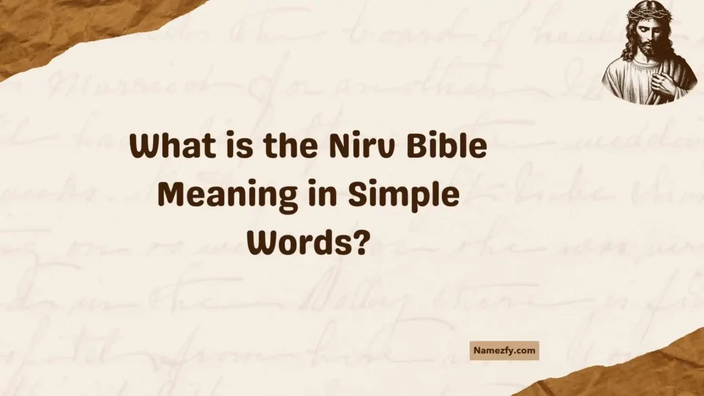 What is the Nirv Bible Meaning in Simple Words