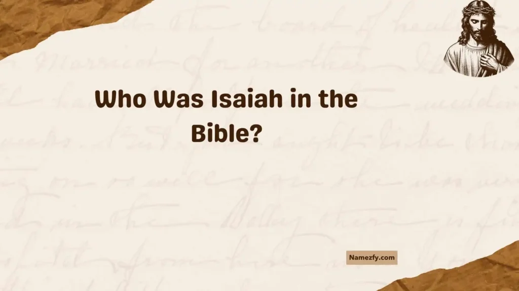 Who Was Isaiah in the Bible
